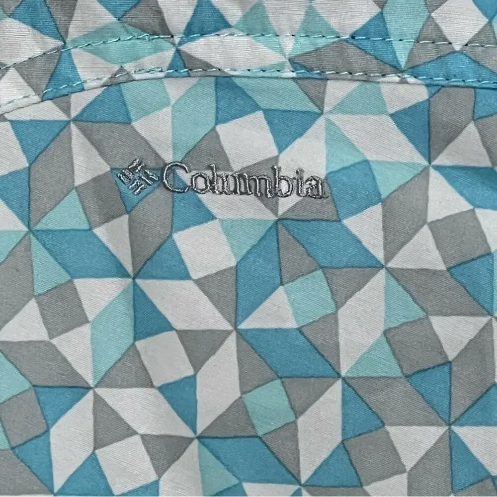Columbia Omni Shield Omni Shade Drainmaker Abstract‎ Patterned Shorts Sz 10